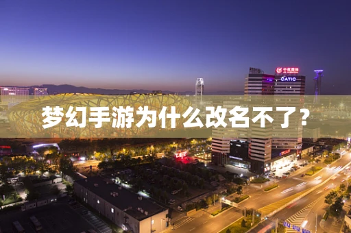 梦幻手游为什么改名不了？
