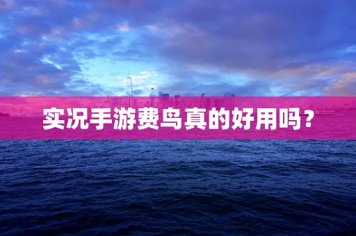 实况手游费鸟真的好用吗？