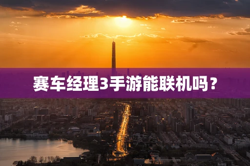 赛车经理3手游能联机吗？