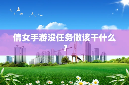 倩女手游没任务做该干什么？