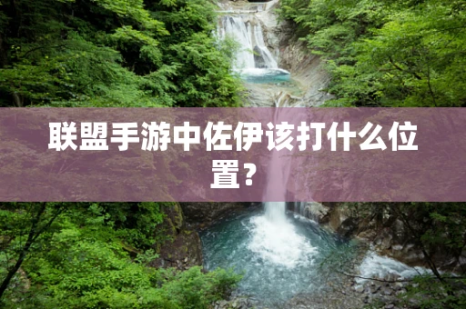 联盟手游中佐伊该打什么位置？
