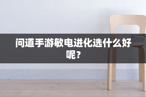 问道手游敏电进化选什么好呢？