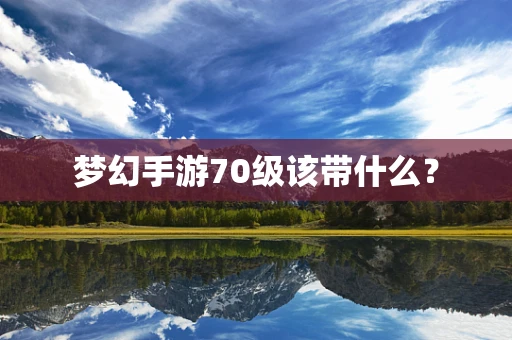 梦幻手游70级该带什么？