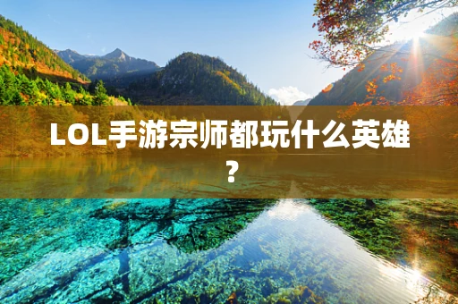 LOL手游宗师都玩什么英雄？