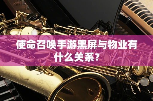 使命召唤手游黑屏与物业有什么关系？