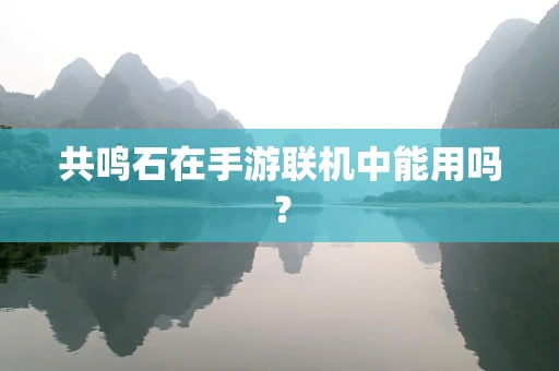 共鸣石在手游联机中能用吗？