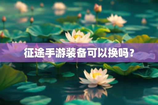 征途手游装备可以换吗？