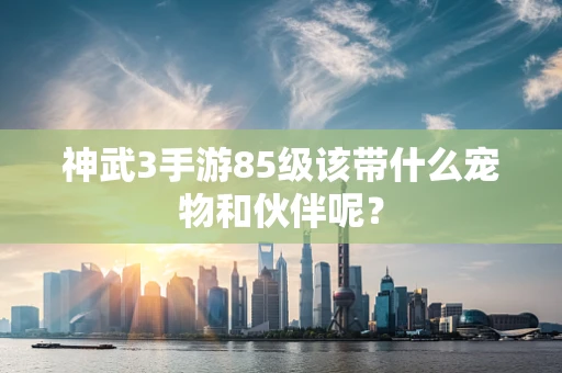 神武3手游85级该带什么宠物和伙伴呢？