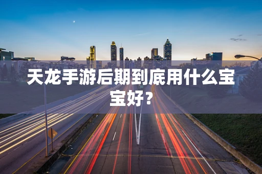 天龙手游后期到底用什么宝宝好？