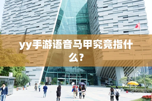 yy手游语音马甲究竟指什么？