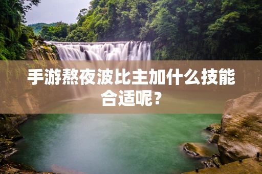 手游熬夜波比主加什么技能合适呢？