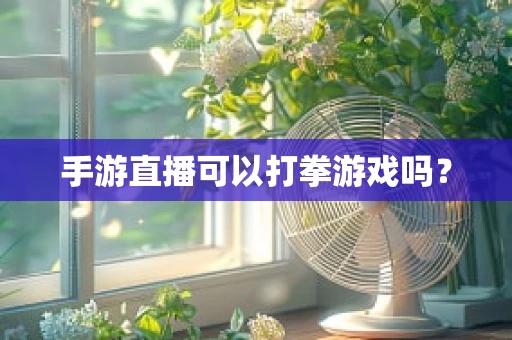 手游直播可以打拳游戏吗？