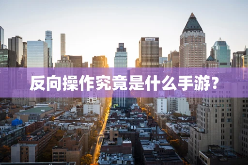 反向操作究竟是什么手游？