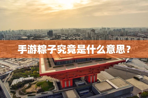 手游粽子究竟是什么意思？