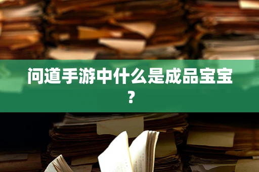 问道手游中什么是成品宝宝？