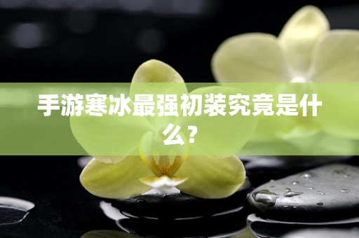 手游寒冰最强初装究竟是什么？